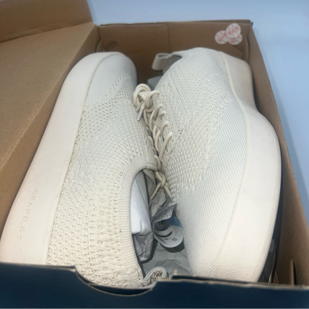 Cole Haan GrandPro Contender Stitchlite Oxford Sneaker Knit Ivory Women’s SZ 8.5 - Picture 4 of 10